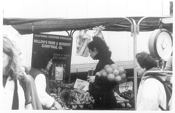 Kate at Alameda Farmer's Market, SF, CA